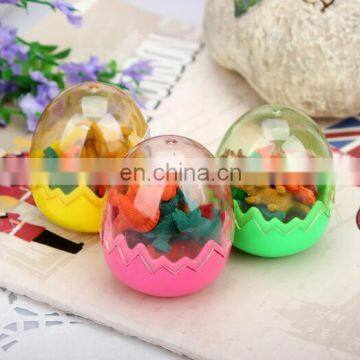 Colorful 3D Dinosaur Eraser Dinosaur egg eraser 3D eraser