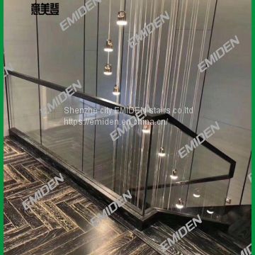 Shenzhen Yimeiden Stairs Supply Deluxe Hotels / Upmarket Residential Glass Staircase Arrests