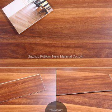 SPC floor plastic flooring sheet tiles slotted click lock 3.2mm thickness 0.7mm wear layer