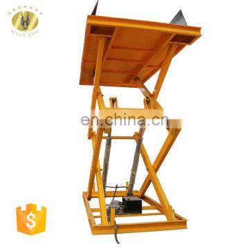 7LSJG Jinan SevenLift warehouse cargo goods fixed hydraulic scissor lift elevated work platform