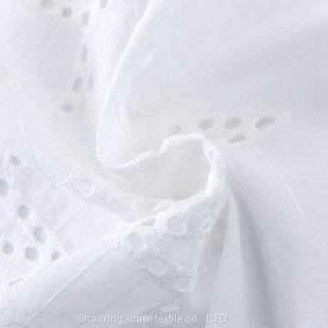 mesh in lace cotton embroidered fabric with embroidery