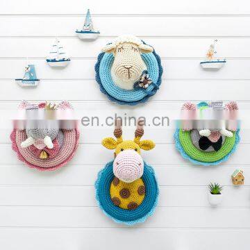 Yarncrafts Rainbow Unicorn Handmade Crocheted Home Decor Woven Wall Hanging photo-5