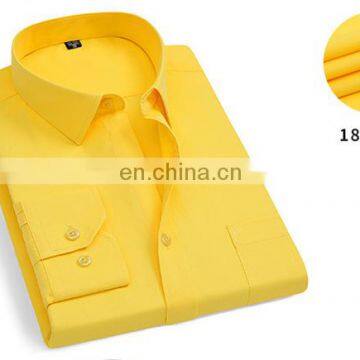 Wholesale Oem Logo No Iron Business Office Mens Button Down Long Sleeve With Chest Pocket Mens Shirts photo-3