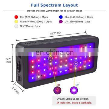 Indoor LED Grow Light 600 Watt Full Spectrum Plant Light With Switch for Greenhouse photo-6
