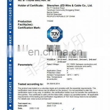 High Quality Multicore Battery 10 AWG 6mm2 Solar Cable Red or Black PV Cable Wire XLPE Jacket photo-7