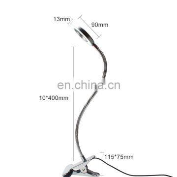 Shenzhen Supplier Wholesale OEM Metal Usb Port Nail LED Clip Light Table Clamp Lamp photo-7