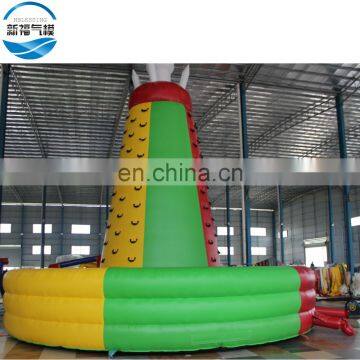 Factory supply foldable creative indoor inflatable rock climbing wall