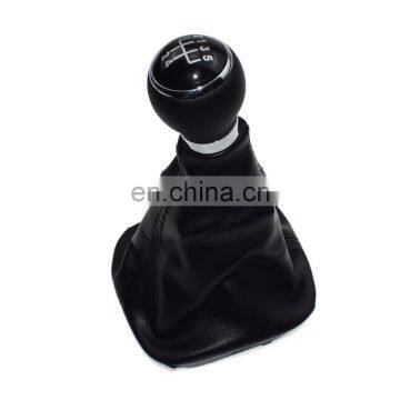 Free Shipping! Black 5-Speed Gear Shift Knob Gaitor Boot For VW Volkswagen Golf Jetta MK5 MK6