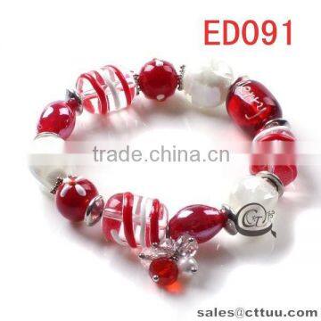 cheap Christmas bracelet with Snowman & Christmas Tree