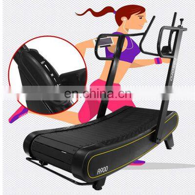 gym use treadmill curved treadmill with heavy duty for sale running machine exercise equipment protect knees