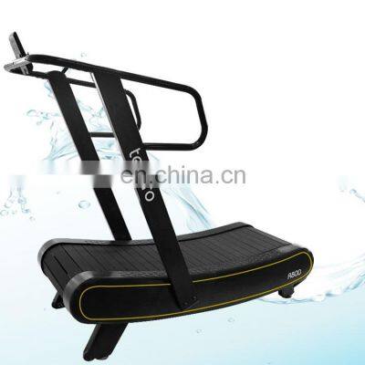 l woodway Curved treadmill & air runner new design  gym machine equipment with resistance bar non-motorized manual