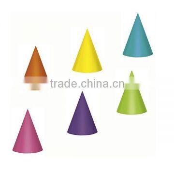 7 inch Party Hats, Pack of 12, Bright Colours SB036