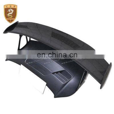 For Porsche Carrera 911 991 GT RS Auto Carbon Rear Wing Rear Spoiler with Engine Hood Body Kits