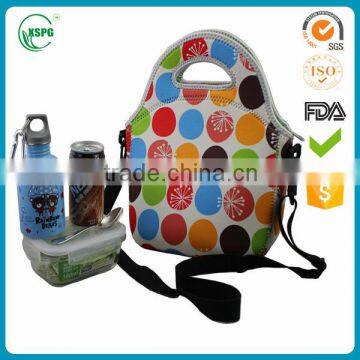 Fashion and eco-friendly neoprene fabric lunch bag