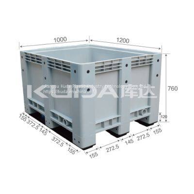 low cost distrubution pallet from china 1210A Close Plastic Pallet Box good manufacturer