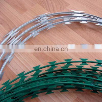 Security Barbed Wire Coil Cross Razor Barbed Razor Galvanized Iron Wire