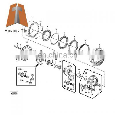 China Factory 14566424 EC360 Sun gear for travel motor parts