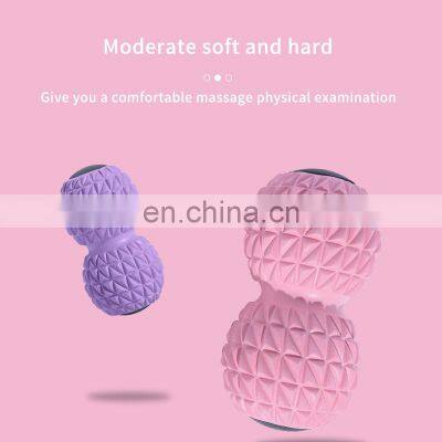 Wholesale High Quality PVC Peanut Shape Soft Thorn Fascia Ball Fitness Yoga Massage Peanut Massage Ball photo-4