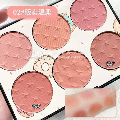 X3 Beauty Blush 4 Color Mix Color Package Make up Blusher