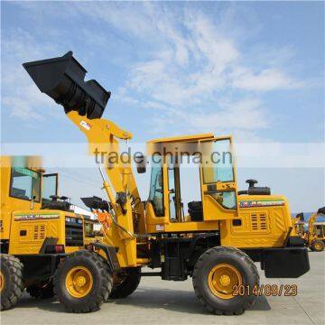 wheel loader forklift 1.8ton rated fork load