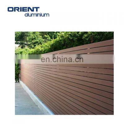 easily assembled security aluminium metal slat fence panel, aluminum boundary wall fence slat fence panel