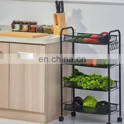Hot Sales 4 Layers Kitchen Shelves Storage Kitchen Organizer Storage Trolley 2021 Kitchen Storage photo-3