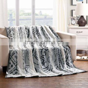 China wholesale flower pattern luxury thick blanket korean style winter fleece blankets