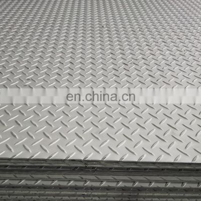 ASTM 304 316 Anti skid Stainless Steel Checkered plate sizes / Stainless Steel Checkered sheet