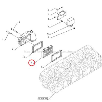 FPT IVECO CASE Cursor11 EURO 6 F3GFE613A B001 5801863562/5801690111 air heater 504154987