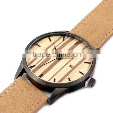 2016 New Style Leather Band Smart Watch&wooden Watch& Watches Men Japanese Quartz Movement Watches photo-4
