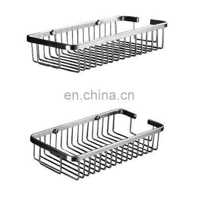 304 Stainless steel bathroom caddy  basket shelf with shaver holder shower organizer storage