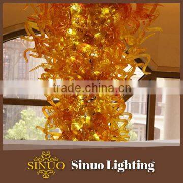 Promotional prices chandeliers blown glass fish ornaments