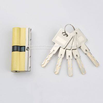 Double Open Euro Profile Brass Lock Cylinder, With Stainless Steel Reinforced Beam photo-3