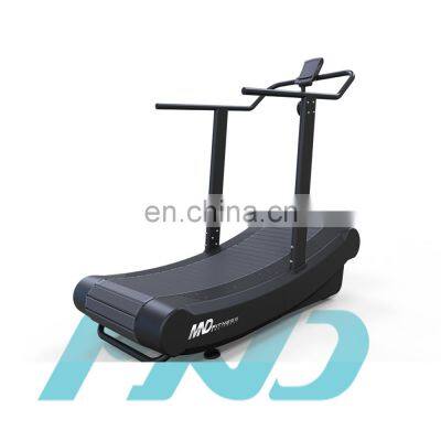 Exercise air runner Non-Motorized unpowered  curved treadmill with fast speed treadmill for Sprint for sport equipment