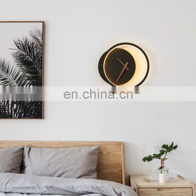 Night Glow Wall Clock With Led Light Up Smart Luminous Led Night Bed Clocks Custom Wall Light