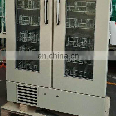 BIOBASE Blood Bank Refrigerator BBR-4V608 Double Fridge and Freezer for Laboratory or Hospital photo-3
