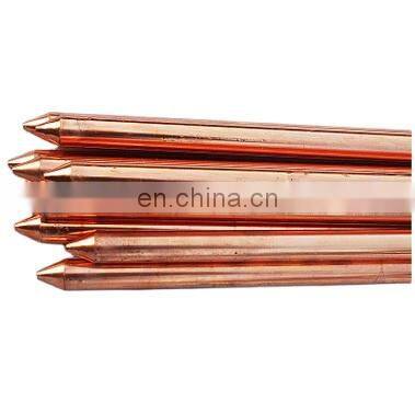 High quality copper clad steel earth rods copper material copper ground earth rod price