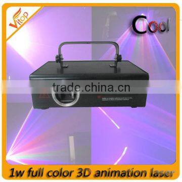 1w RGB full color Animation laser light , Animation+Beam party lighting Stage lighting