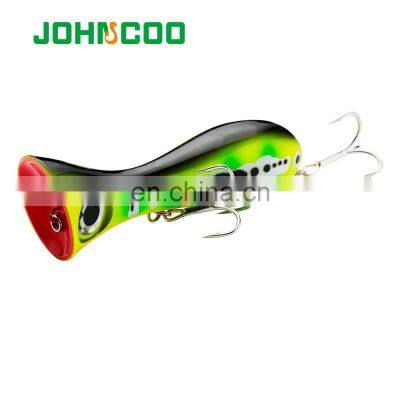 JOHNCOO 95mm 31g Topwater Big Popper Hard Fishing Lures for Sea
