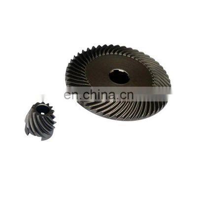 Metal Spiral Bevel Gear Nylon Reduction Transmission Shaft Paper Shredder Parts Helical Crown Pinion Gear photo-5
