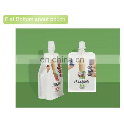 Customized Printing Plastic Bag Supplier Round Bottom Stand up Liquid Spout Pouch Packaging photo-4