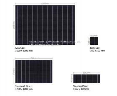 100% Customizable Amorphous Silicon Photovoltaic Glass BIPV Solar Panels photo-2