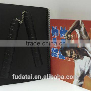 FDT custom comic paper double wire-o hero Bruce Lee PVC cover book