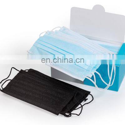 Manufacturer Supply Disposable 3Ply Blue Black Green Colorful Waterproof Protective Cubrebocas Tricapa Facemask photo-3