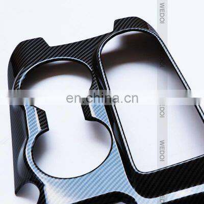 Imitation Carbon Fiber Gear Shift Panel Trim Cover Sticker Center Console Frame Accessories for Ford Bronco photo-4