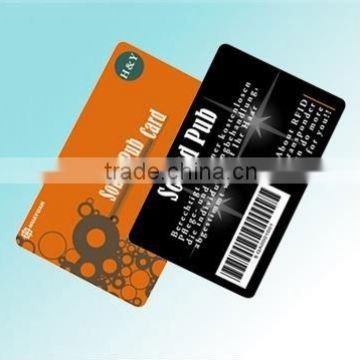 club PVC barcode card