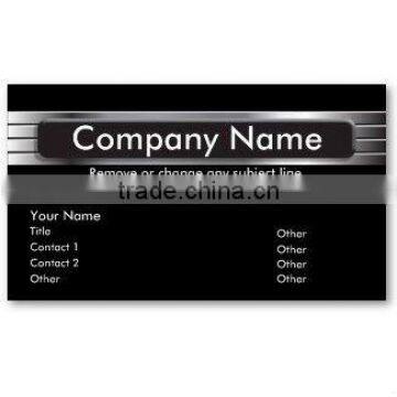 graphic metal business card