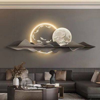 The Living Room Has a Backing Sofa and a Picture of Nine Fishes16 photo-3