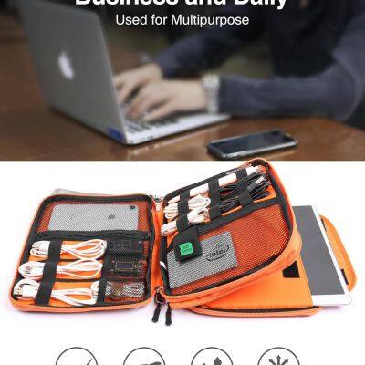 Large Electronics Organizer, 11″ Travel Cord Organizer, Large Cable Organizer Bag photo-2