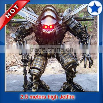 iron sculpture 2.5 meters high Jetfire Hotel sculptural decorations